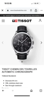 Tissot Chemin Des Tourelles Chronograph - Image 4