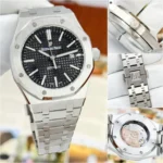 Audemars Piguet Royal oak Premium Silver  - Black Dial - Image 3