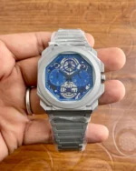 BVLGARI 40mm blue dial Chronograph